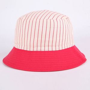 Gorra de Pescador Vintage de Algodón Lavado con Logotipo Bordado Personalizado Unisex, Gorra de Sol Informal a Rayas para Uso Diario - Product Image 4