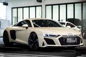 Пластиковый обвес автомобиля от старого до нового для Audi R8 2016-2018 обновление до 2019-2022 передний бампер с решеткой, передняя губа - Product Image 5