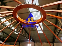Tente de yourte mongole Tente de yourte en toile Tentes d'extérieur Dom de luxe pour le glamping