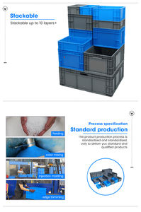 Contenitore Impilabile in Plastica <span class=keywords><strong>per</strong></span> Logistica 400*300*230mm - Product Image 6