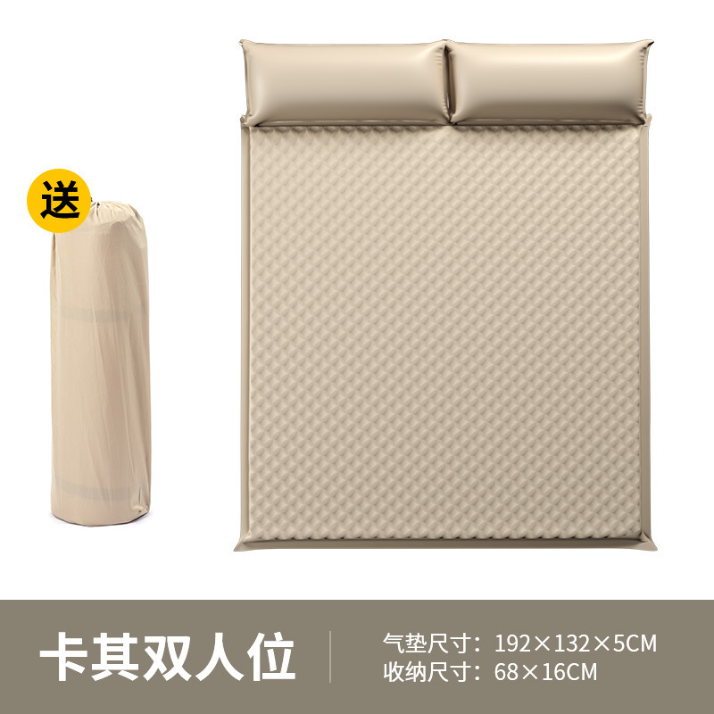 Point double vague 5cm kaki
