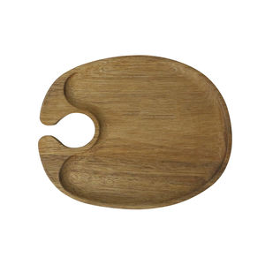 בית טבעי הסיטונאי מיני acacacia לוחית צלחת הגשה לוח עם בעל זכוכית יין - Product Image 2