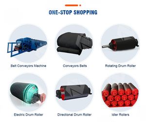 Thép trống từ đầu lái xe ròng rọc than vành đai băng tải idler cơ giới ròng rọc Con lăn băng tải - Product Image 4