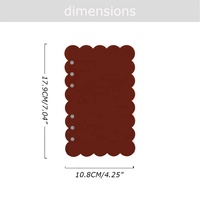 Pochette porte-documents Yihe TK format A6, 6 trous, en PVC, style classeur, avec ouverture latérale, sans fermeture éclair