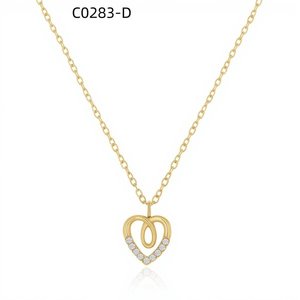 สร้อยคอแฟชั่นประดับเซอร์โคเนีย C0283 สำหรับผู้หญิง เครื่องประดับคุณภาพสูง - Product Image 2