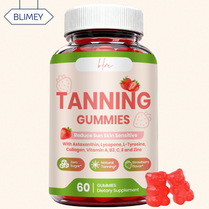 Gummies de bronzage sans sucre pour adultes, à base de bêta-carotène et de vitamine C, pour <span class=keywords><strong>un</strong></span> teint hâlé naturel et éclatant – Vente en gros - Product Image 1