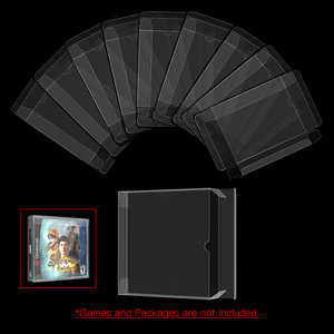 Protector de cartucho de doble <span class=keywords><strong>CD</strong></span> para carrito de juegos, funda transparente para almacenamiento de mascotas, protección de colección, funda para <span class=keywords><strong>SEGA</strong></span> Dreamcast CIB - Product Image 2