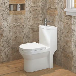 Toilette nhà vệ sinh nhỏ nhà vệ sinh nước Closet các loại cùng WC 2 trong 1 <span class=keywords><strong>commode</strong></span> một mảnh kép tuôn ra nhà vệ sinh bát thương hiệu - Product Image 3