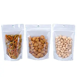 Custom Printed Food Packaging Waterproof Resealable Stand-up Pouches Dried Fruit Tea Snack Biscuits Zip Bags