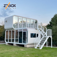 Cabine Apple 20ft 40ft – Maisonnette Préfabriquée Moderne en Acier pour Extérieur, Populaire, Mobile, pour Bureau, Hôtel ou Conteneur de Travail