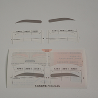 Étiquette étanche en vinyle transparent personnalisé avec étiquette adhésive partielle de shampooing d'estampage de feuille d'or