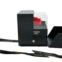 Symbole de rose éternelle personnalisé fantaisie proposition haut de gamme saint valentin anniversaire précieux cadeau amour cadeau bijoux emballage boîte-cadeau