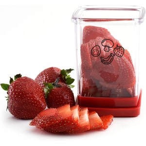 Fruit Vegetable Speed Slicer with Push Plate Manual Cup Cutter Portable Banana Strawberry Slicing Tool <b>Kitchen</b> <b>Accessories</b> - Product Image 3