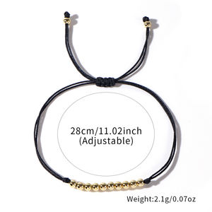 G2boho 2024 नए हस्तनिर्मित गहने छोटे तांबे के साथ नए हस्तनिर्मित गहने किशोरों के लिए महिलाओं के स्ट्रिंग कंगन - Product Image 6