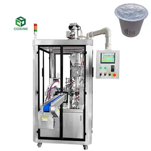 Automatic Plastic Espresso Cup Sealing Machine Coffee Capsule Filling And Packing Machinery