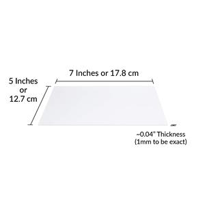 แผ่นอะคริลิคใสแผ่นกระจกใส5 "x 7" 0.04 "หนา (1มม.) แพ็คแผ่นพลาสติกใส10ชิ้นพร้อมกระดาษป้องกัน - Product Image 5