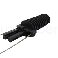 Abrazadera de tensión PA300 para fibra óptica ADSS de 4-8 mm, abrazadera de anclaje tipo cuña de 300N para cable de bajada FTTH