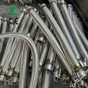 <span class=keywords><strong>Tuyau</strong></span> flexible métallique tressé en acier inoxydable 304, 5/8 pouce, <span class=keywords><strong>2</strong></span> <span class=keywords><strong>pouces</strong></span>, 10 bars, résistant à la corrosion, pour robinets et chauffe-eau - Product Image 1