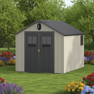 <span class=keywords><strong>Caseta</strong></span> de Jardín de Resina Plástica Ecológica con Piso Incluido, <span class=keywords><strong>Caseta</strong></span> <span class=keywords><strong>para</strong></span> Herramientas de Exterior, a Prueba de Roedores e Impermeable - Product Image 4