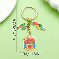 Porte-clés personnalisé en alliage de zinc avec logo 3D, prix d'usine, pour cadeaux promotionnels