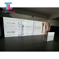Boîte à lumière LED portable sur mesure 100x200, stand d'exposition, toile de fond, équipement de salon professionnel