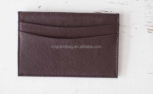 Porta carte d'identità su entrambi i lati in morbida pelle Nappa porta biglietti da visita promozione regalo all'ingrosso fatto a mano - Product Image 6