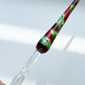 Usine Design Unique Coloré Damier Fenêtre Coupe Personnalisé À La Main En Verre Soufflé Dip Pen Calligraphie Écriture <span class=keywords><strong>Dessin</strong></span> Dip Glass Pen - Product Image 3