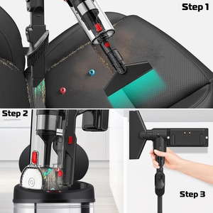Cordless <strong>Hand</strong> <strong>Held</strong> 4-in1 Li-ion Battery HEPA Filter Eco-Friendly 400W Bagless Dry Vacuum <strong>Cleaner</strong> A34D Household Car Outdoor Use - Product Image 4