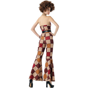 Unisex <b>80s</b> Retro Checkerboard <b>Skirt</b> for Adults-Stage Performance Wear No Label No Hang Tag - Product Image 4