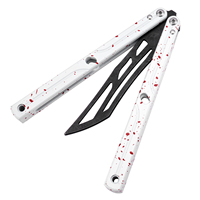 Couteau d'entraînement pliant TGZUO en alliage d'aluminium dégradé, portable pour l'extérieur, idéal pour les débutants, couteau de poche pratique