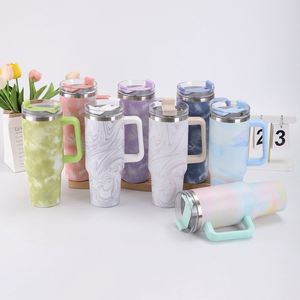 3D Printed 40oz Stainless Steel Insulated <b>Cup</b> with <b>Large</b> Capacity Handle, Car <b>Cup</b>, Beverage <b>Cup</b>, Straw <b>Cup</b> - Product Image 4
