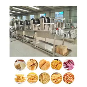 Industrie Apparatuur Krokante Chips Snijden Machines Frieten Frituren Apparatuur