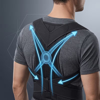 Correcteur de posture confortable en néoprène, soutien dorsal supérieur, redresseur d'épaules pour les travailleurs de bureau sédentaires