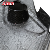 AISKA Nuevo embellecedor exterior de capó delantero de fibra de carbono real para coche, cubierta de motor de fibra de carbono seca de repuesto para Infiniti Q60 Q50 3.0T 2016+