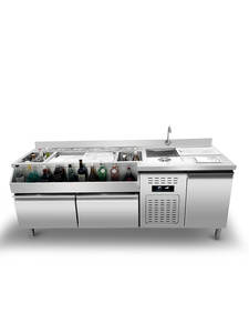 Station <span class=keywords><strong>de</strong></span> bar à cocktails commerciale mobile avec petite boîte à matériaux <span class=keywords><strong>Comptoir</strong></span> <span class=keywords><strong>de</strong></span> station <span class=keywords><strong>de</strong></span> cocktails commerciale - Product Image 4