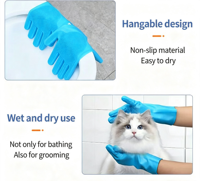 Peignes écologiques pour chiens et chats, pliables, épaissis, anti-rayures, résistants aux morsures, en silicone, texture lisse, personnalisables, pour la salle de bain