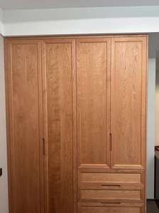 <span class=keywords><strong>Armoire</strong></span> <span class=keywords><strong>en</strong></span> bois massif sur mesure, convertible, extensible, pliable, avec étagères réglables, mobilier moderne pour chambre à coucher et salon - Product Image 4