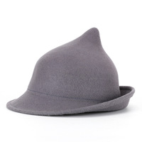 Chapeau en feutre de laine pointu de sorcière de l'Académie de Beaux-Bâtons, style Fleur Delacour, pour enfants et adultes, idéal pour le cosplay et la magie.