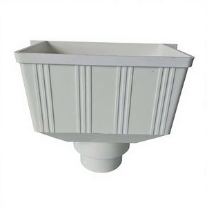 Collecteur d'eau de pluie carré haute pression 75 110 160 mm en <span class=keywords><strong>PVC</strong></span>, raccords de tuyauterie de drainage, descente d'eau, <span class=keywords><strong>entonnoir</strong></span>, récepteur d'eau, étanche, pour toiture - Product Image 1