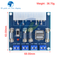 TZT HU-M28W PC de bureau alimentation ATX carte de transfert adaptateur d'alimentation Module de Test d'alimentation Module de sortie de Circuit d'alimentation