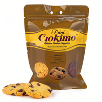 Pochette d'emballage alimentaire à fermeture éclair en plastique pour bonbons café emballage refermable debout personnalisé Cooky sac à biscuits personnalisé avec logo