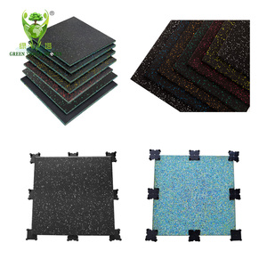 Hấp thụ sốc thể thao dày phòng tập thể dục gạch cao su trong nhà phòng tập thể dục phòng tập thể dục cao su sàn Mat 15mm 20mm Độ dày 25mm - Product Image 4