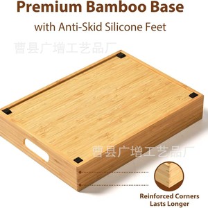 Wooden Compartment <b>Storage</b> <b>Box</b> With Removable Dividers Rectangle Standing Type For <b>Kitchen</b> Cabinet Organizers - Product Image 3