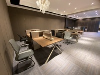 Table et chaise de bureau de luxe, comptoir de bureau, poste de travail, table de direction