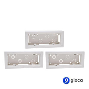 Gloca Universal 6P - Juego de 3 Casetes de Montaje Externo de Plástico Rígido para Protección de Cables Eléctricos - Product Image 3