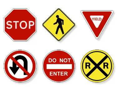 Highway Reflective Sheeting Safety Sign For Road Traffic Sign