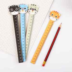 ไม้บรรทัดลายอุ้งเท้าแมวการ์ตูนขายดี สำหรับนักเรียนประถมและมัธยม - Product Image 1