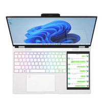 Nuovissimo Laptop Aziendale di Marca Popolare a Prezzo di Fabbrica N95 con Doppio Schermo da 15,6" + 7" Win 11 Intel DDR4 16 GB 1 TB SSD