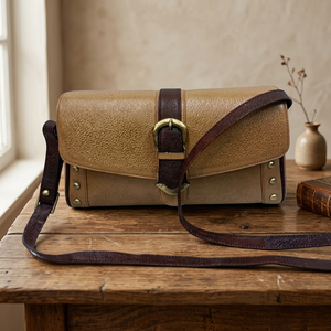 Bolso de Mano Casual de Cuero Genuino Hecho a Mano para Mujer, Diseño OEM, Gran Capacidad, Ligero, Ajustable, Impermeable, Largo - Product Image 1