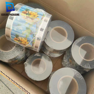 Geringe Mindestbestellmenge (MOQ) 3000 Stück pro Rolle: Hitzesiegelnde, Bunt Bedruckte Frucht-Bubble-Kaffee-Tee-Saft-Verpackungsfolie aus PP für Becher - Product Image 2